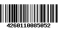 Código de Barras 4260110085052