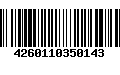 Código de Barras 4260110350143