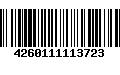 Código de Barras 4260111113723