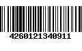 Código de Barras 4260121340911