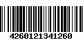 Código de Barras 4260121341260