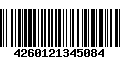 Código de Barras 4260121345084