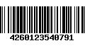 Código de Barras 4260123540791