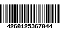 Código de Barras 4260125367044