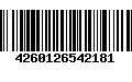 Código de Barras 4260126542181