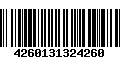 Código de Barras 4260131324260