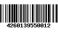 Código de Barras 4260139550012