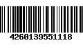 Código de Barras 4260139551118