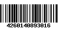 Código de Barras 4260140893016