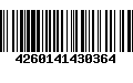 Código de Barras 4260141430364