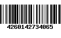 Código de Barras 4260142734065