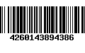 Código de Barras 4260143894386