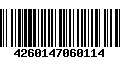 Código de Barras 4260147060114