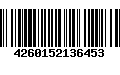 Código de Barras 4260152136453