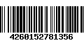 Código de Barras 4260152781356