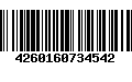 Código de Barras 4260160734542