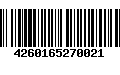 Código de Barras 4260165270021