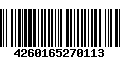 Código de Barras 4260165270113