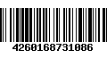 Código de Barras 4260168731086