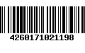 Código de Barras 4260171021198