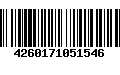 Código de Barras 4260171051546