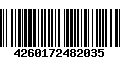 Código de Barras 4260172482035