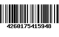 Código de Barras 4260175415948