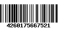 Código de Barras 4260175667521