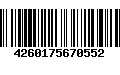 Código de Barras 4260175670552