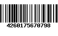 Código de Barras 4260175670798