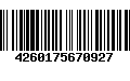 Código de Barras 4260175670927