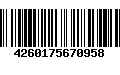 Código de Barras 4260175670958