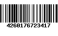 Código de Barras 4260176723417