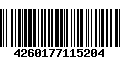 Código de Barras 4260177115204