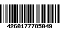 Código de Barras 4260177785049