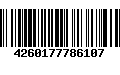 Código de Barras 4260177786107