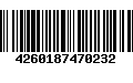 Código de Barras 4260187470232