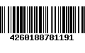 Código de Barras 4260188781191