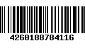 Código de Barras 4260188784116