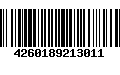 Código de Barras 4260189213011