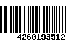 Código de Barras 4260193512