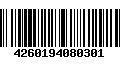 Código de Barras 4260194080301