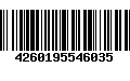 Código de Barras 4260195546035