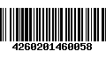 Código de Barras 4260201460058