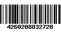 Código de Barras 4260208832728