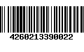 Código de Barras 4260213390022