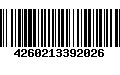 Código de Barras 4260213392026