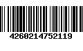 Código de Barras 4260214752119