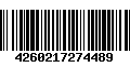 Código de Barras 4260217274489