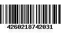 Código de Barras 4260218742031